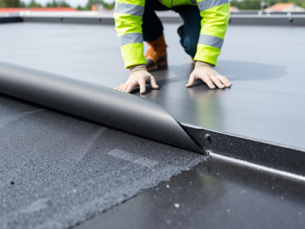Roof waterproofing project in Austin TX